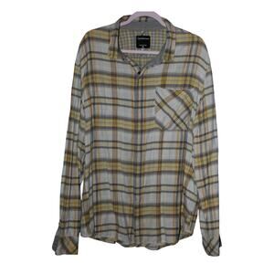 Calvin Klein Plaid Button Down Long Sleeve Shirt XXL
